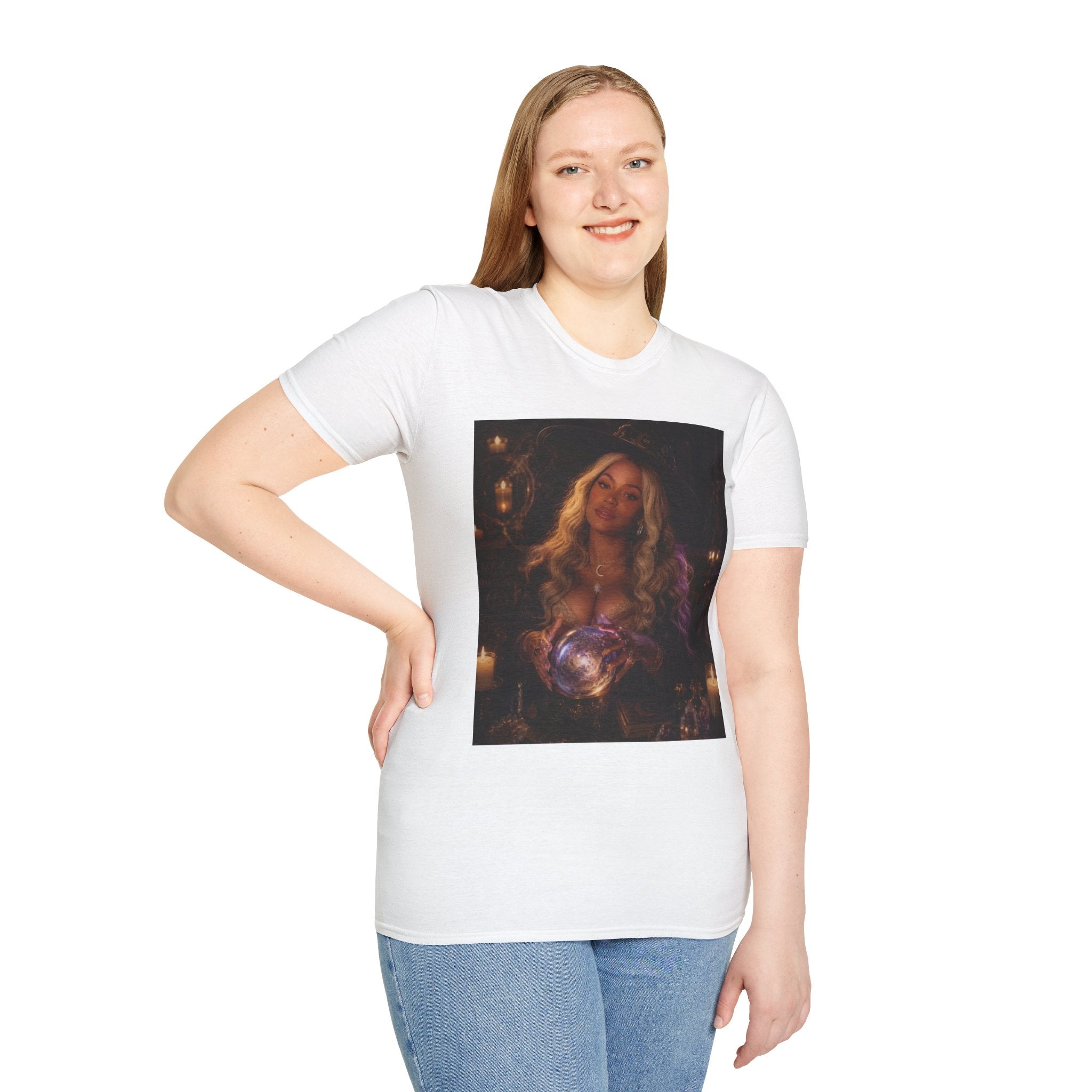 Halloween Mystic Oracle T-Shirt — Celestial Fortune Teller Design