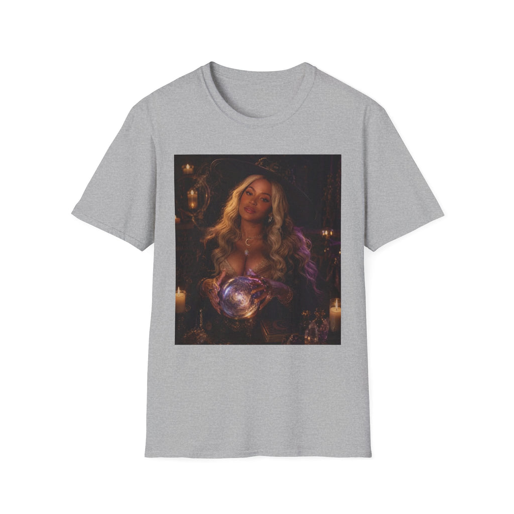 Halloween Mystic Oracle T-Shirt — Celestial Fortune Teller Design