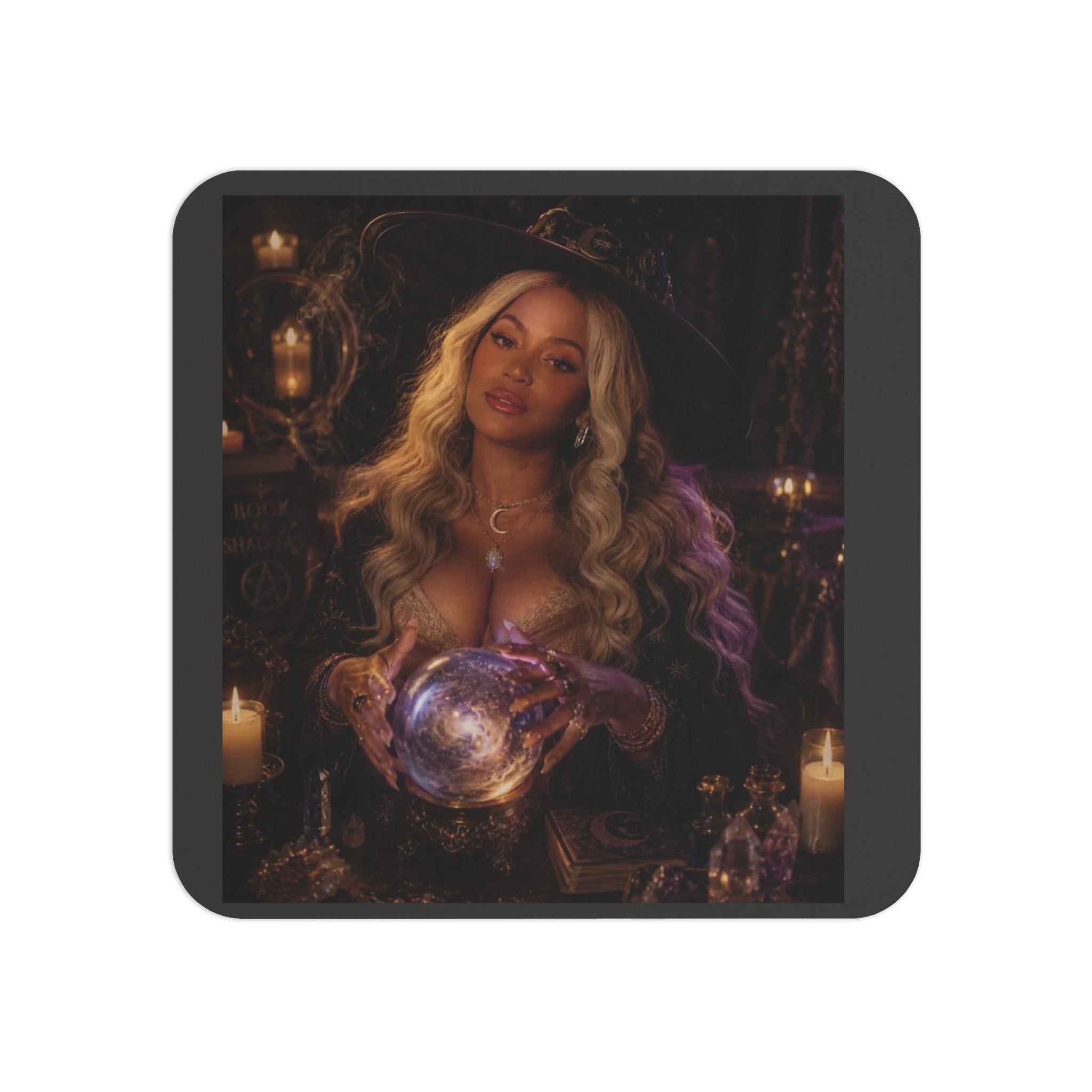Beyonce Halloween Oracle Coasters — Halloween Decorative Drink Coasters (50/100 Pack)