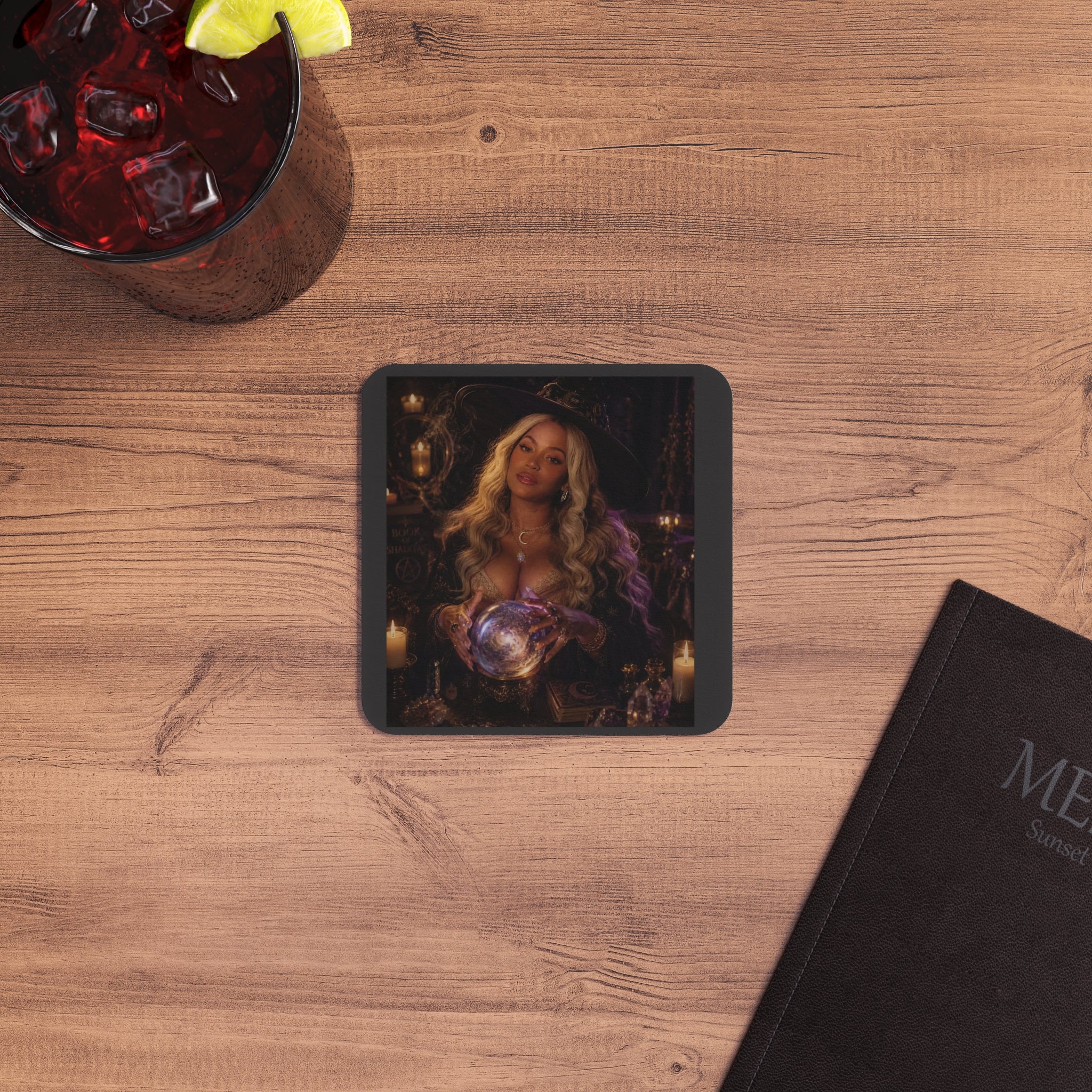 Beyonce Halloween Oracle Coasters — Halloween Decorative Drink Coasters (50/100 Pack)