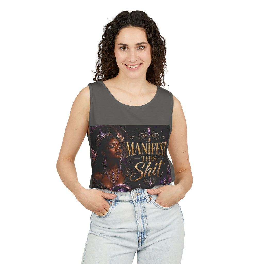Manifest This Shit Tank Top — Empowering Spiritual Affirmation Graphic Tank