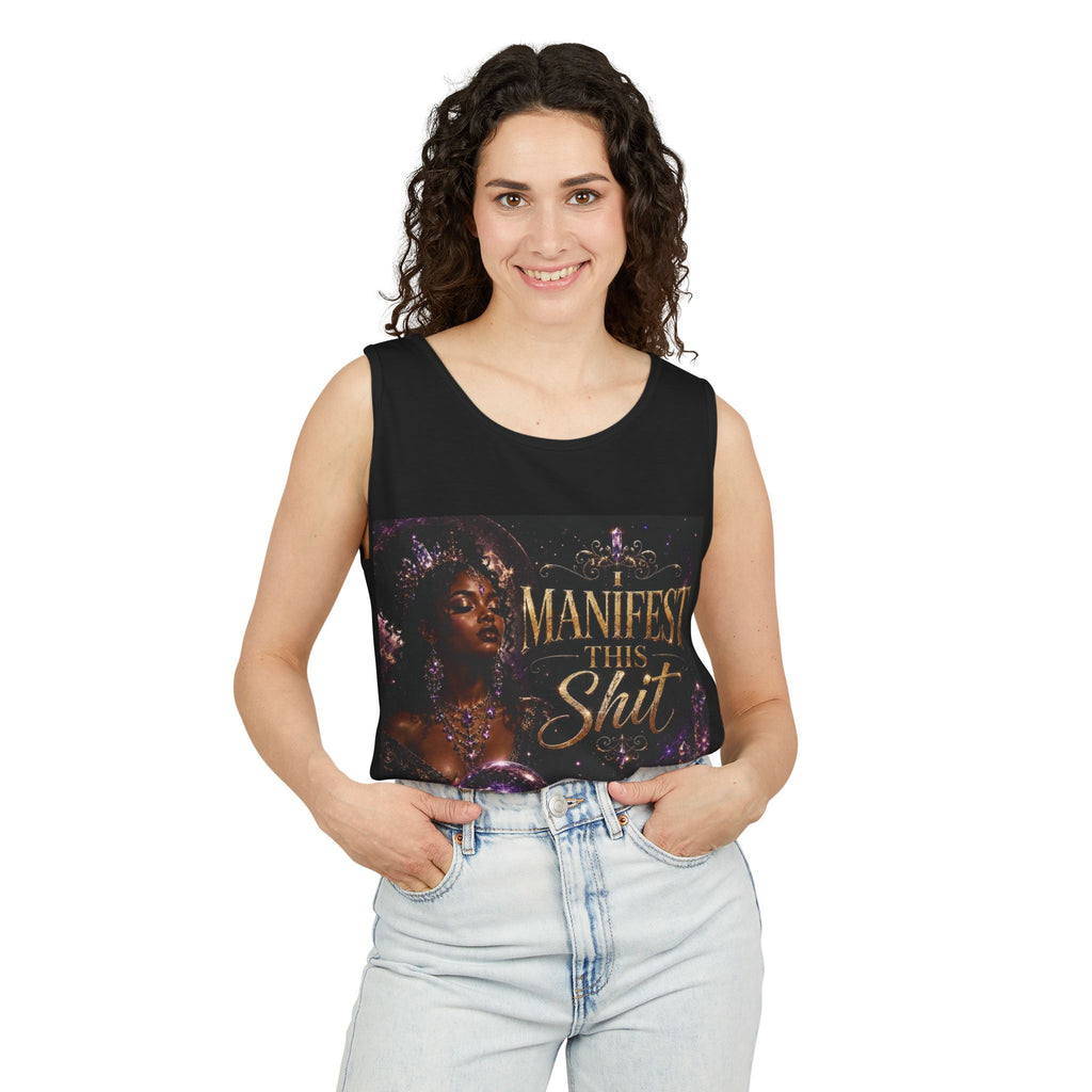 Manifest This Shit Tank Top — Empowering Spiritual Affirmation Graphic Tank