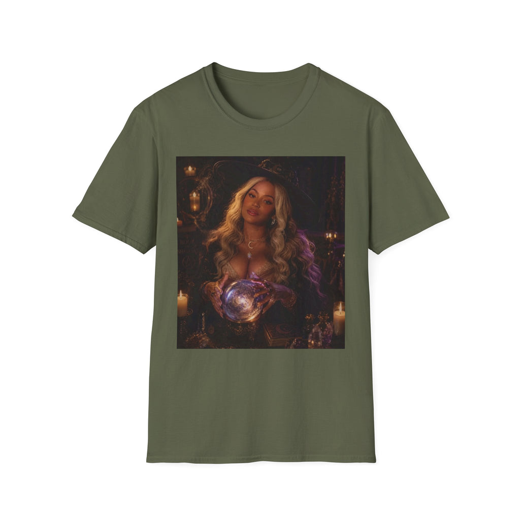 Halloween Mystic Oracle T-Shirt — Celestial Fortune Teller Design