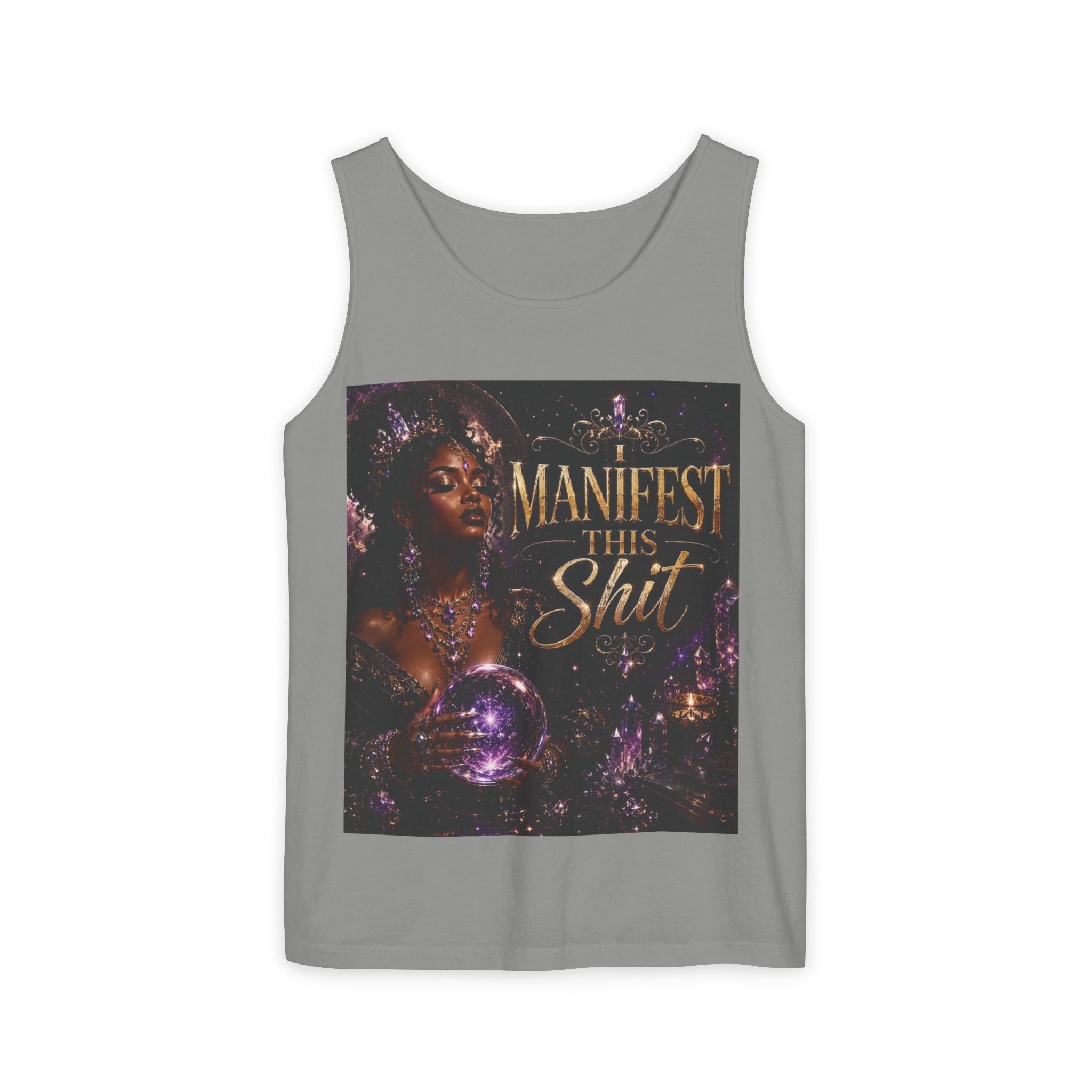 Manifest This Shit Tank Top — Empowering Spiritual Affirmation Graphic Tank
