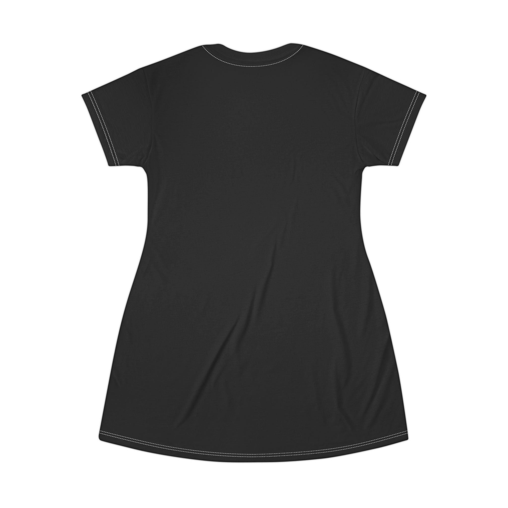 Hecate Moon Goddess T‑Shirt Dress — Dark Gothic AOP Dress with Triple Moon Artwork