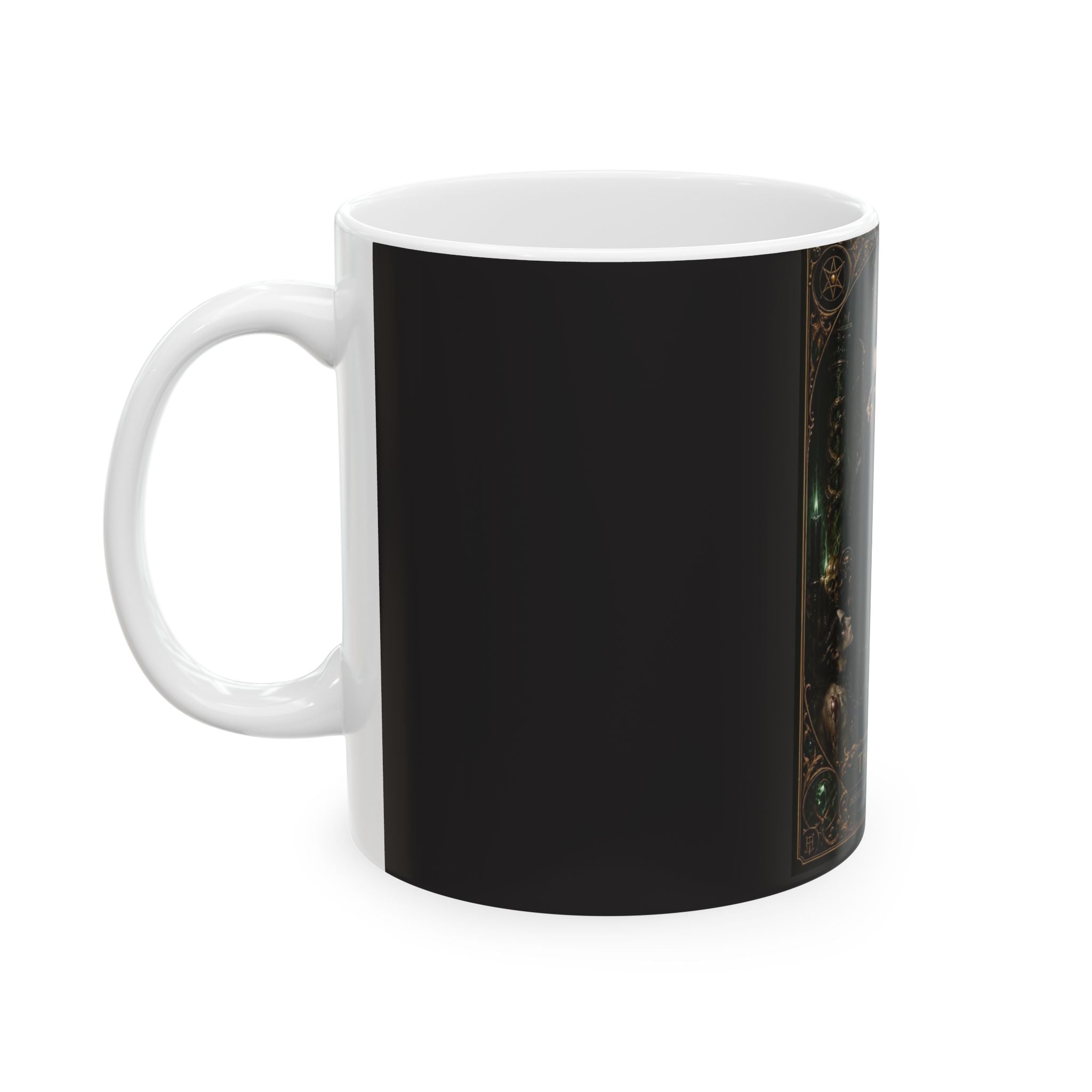 Marilyn Manson The Devil Tarot Ceramic Mug — Gothic Occult Coffee Cup (11oz/15oz)